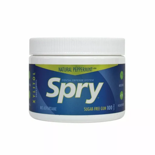 6 x Spry Xylitol Chewing Gum Peppermint 100 Pieces Dental Defense 600 Pcs - Image 2
