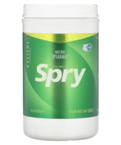 Spry Chewing Gum Natural Spearmint Sugar Free 550 Pieces