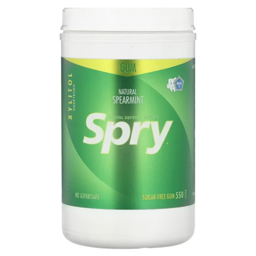 Spry Chewing Gum Natural Spearmint Sugar Free 550 Pieces
