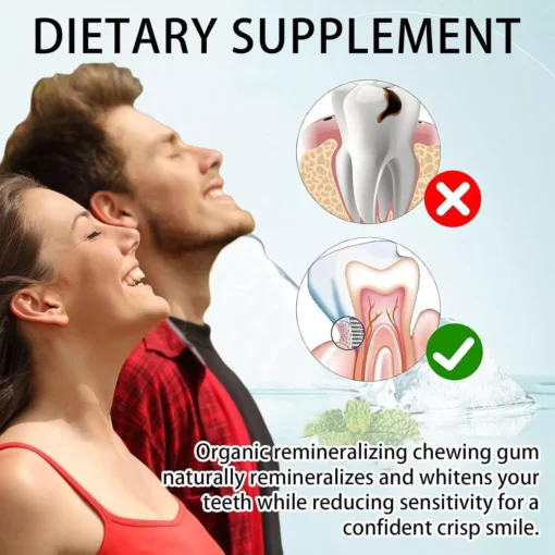 Larineco Remineralizing Gum Chewing Gum Organic Protecting Tooth 2PC - Image 2