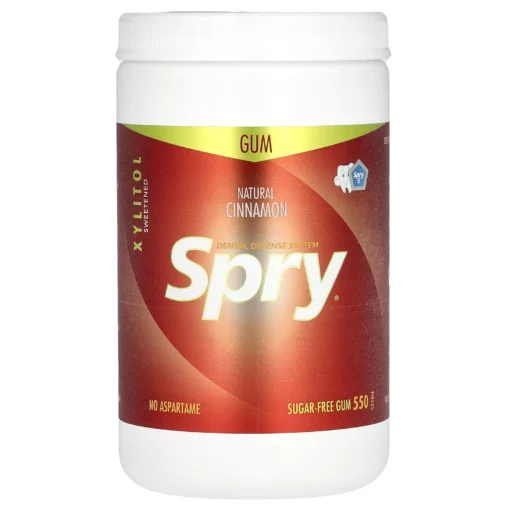 Spry Chewing Gum Natural Cinnamon Sugar Free 550 Pieces