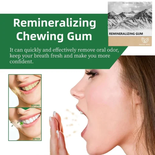 Larineco Remineralizing Gum Chewing Gum Organic Protecting Tooth 3PC - Image 4