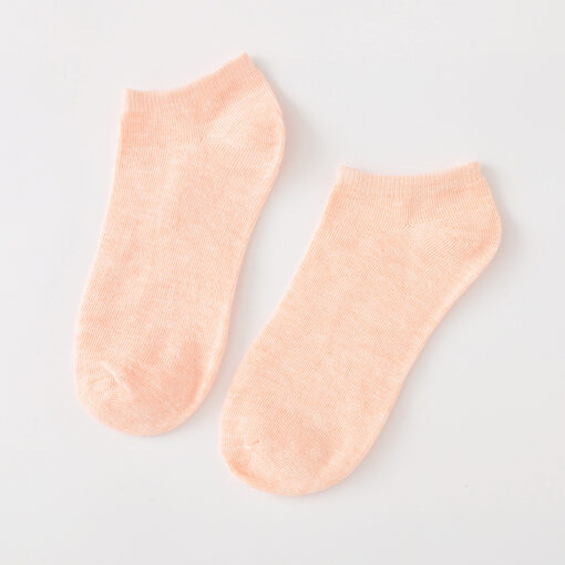 Pure cotton socks women's candy plain color ladies women's socks invisible shallow mouth socks ankle socks Bare socks Zhuji socks wholesale - Image 15