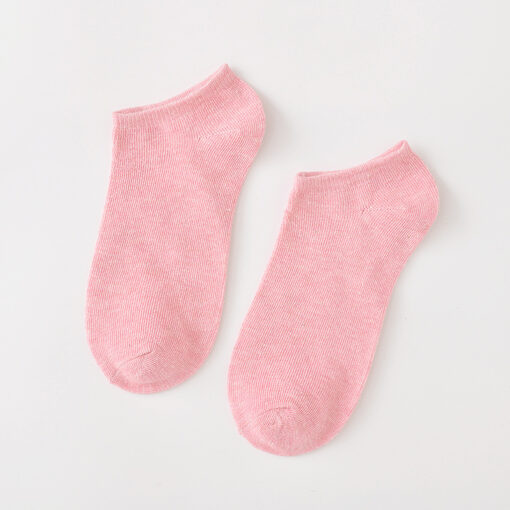 Pure cotton socks women's candy plain color ladies women's socks invisible shallow mouth socks ankle socks Bare socks Zhuji socks wholesale - Image 10
