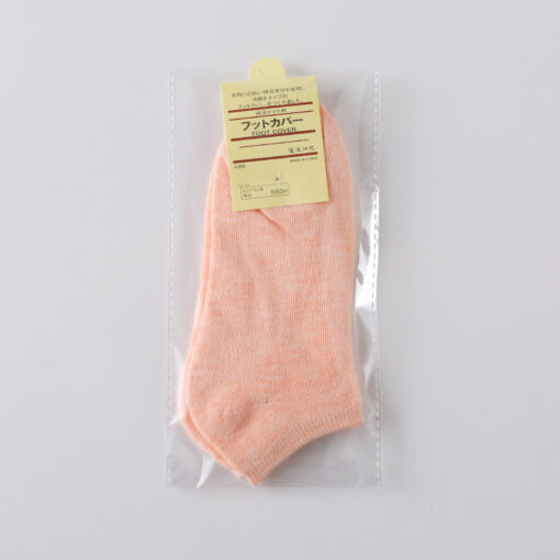 One piece dropshipping independent packaging pure color cotton Women's Boat socks women's low socks opp bag packaging gift socks - Image 15