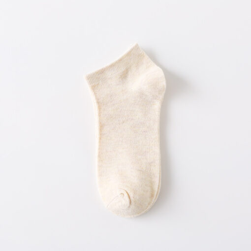 Men's ankle socks Bare socks solid color couple ankle socks retro pure color cotton new cotton sports socks casual all-matching - Image 11