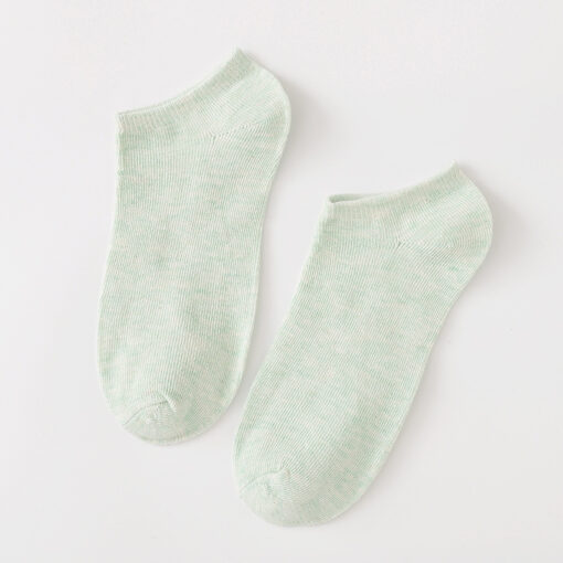 Pure cotton socks women's candy plain color ladies women's socks invisible shallow mouth socks ankle socks Bare socks Zhuji socks wholesale - Image 12