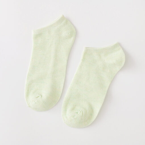 Pure cotton socks women's candy plain color ladies women's socks invisible shallow mouth socks ankle socks Bare socks Zhuji socks wholesale - Image 14