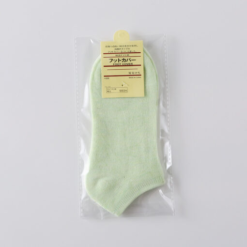 One piece dropshipping independent packaging pure color cotton Women's Boat socks women's low socks opp bag packaging gift socks - Image 14