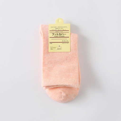 One piece dropshipping candy color women's cotton socks pure color cotton high waist mid-calf women's cotton socks cotton sock autumn and winter gift socks - Image 11