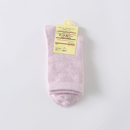 One piece dropshipping candy color women's cotton socks pure color cotton high waist mid-calf women's cotton socks cotton sock autumn and winter gift socks - Image 9
