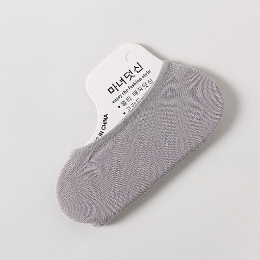 Summer ultra-thin candy color velvet invisible small size silicone women's children's stockings disposable socks no show socks - Image 9