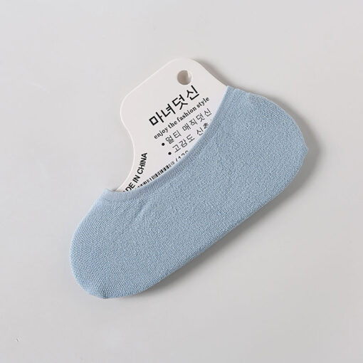 Summer ultra-thin candy color velvet invisible small size silicone women's children's stockings disposable socks no show socks - Image 13
