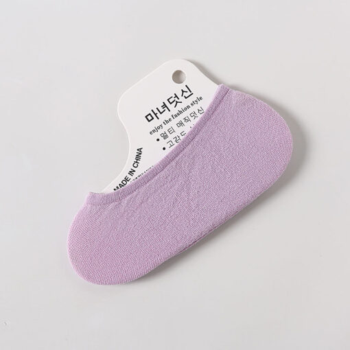 Summer ultra-thin candy color velvet invisible small size silicone women's children's stockings disposable socks no show socks - Image 10