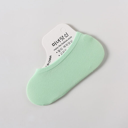 Summer ultra-thin candy color velvet invisible small size silicone women's children's stockings disposable socks no show socks - Image 11