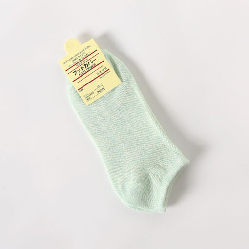 One piece dropshipping pure color cotton socks women's low-cut liners socks shallow mouth plus size gift women's socks Zhuji socks wholesale - Image 13
