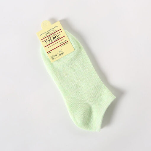 One piece dropshipping pure color cotton socks women's low-cut liners socks shallow mouth plus size gift women's socks Zhuji socks wholesale - Image 16
