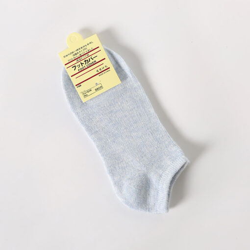 One piece dropshipping pure color cotton socks women's low-cut liners socks shallow mouth plus size gift women's socks Zhuji socks wholesale - Image 15