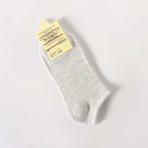 One piece dropshipping pure color cotton socks women's low-cut liners socks shallow mouth plus size gift women's socks Zhuji socks wholesale - Image 10
