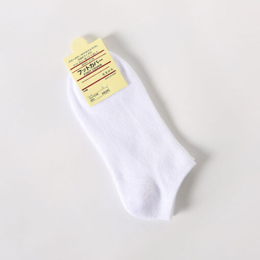 One piece dropshipping pure color cotton socks women's low-cut liners socks shallow mouth plus size gift women's socks Zhuji socks wholesale - Image 8