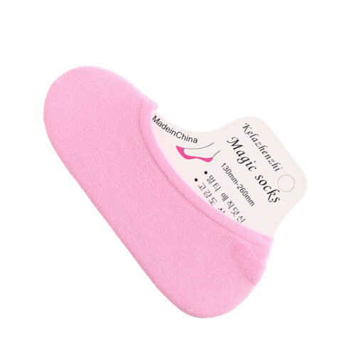 Summer ultra-thin candy color velvet invisible small size silicone women's children's stockings disposable socks no show socks - Image 5