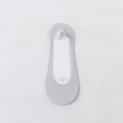 Summer invisible socks Women's Ice Silk round mouth non-slip arbitrary cut thin edge invisible female socks elastic solid color low cut socks - Image 7