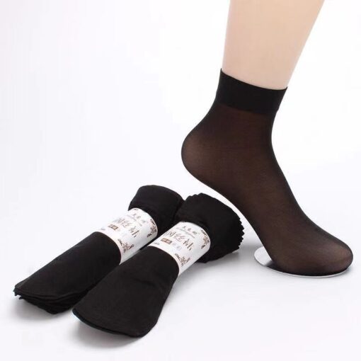 Spring and Summer steel wire mask short stockings ultra-thin dispensing ladies invisible socks anti-hook core one-piece silk socks - Image 6