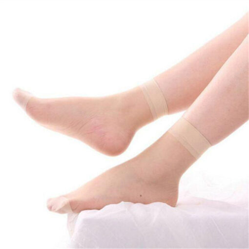 Hot buy stockings socks thin crystasilk sock spring and summer transparent invisible glass stockings woolly socks - Image 2