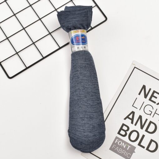 Spring and summer men's business thin stockings mercerized cotton men's socks breathable paired socks solidcolor mid-calf length men's socks wholesale - Image 11