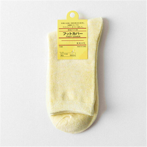 One piece dropshipping candy color women's cotton socks pure color cotton high waist mid-calf women's cotton socks cotton sock autumn and winter gift socks - Image 16
