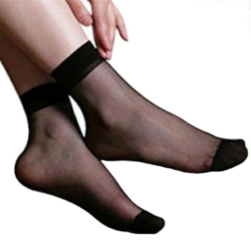 Hot buy stockings socks thin crystasilk sock spring and summer transparent invisible glass stockings woolly socks - Image 5