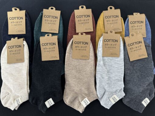 One piece dropshipping men's pure color cotton ankle socks short socks Casual Male socks anti-slip cotton Zhuji socks wholesale - Image 17