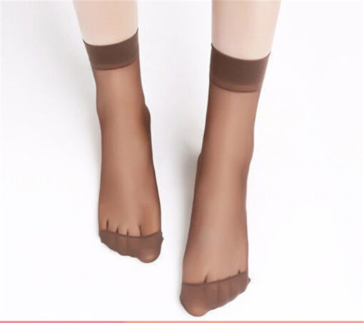 Hot buy stockings socks thin crystasilk sock spring and summer transparent invisible glass stockings woolly socks - Image 9
