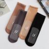 Invisible Crystal socks ultra-thin seamless glue dispensing non-slip massage footbed short stockings transparent shallow mouth tube socks spring and summer New