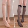 New summer ultra-thin mid-calf crystasilk sock transparent mid-calf length JK socks factory direct sales