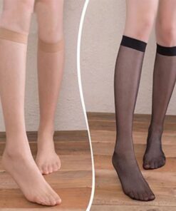 New summer ultra-thin mid-calf crystasilk sock transparent mid-calf length JK socks factory direct sales