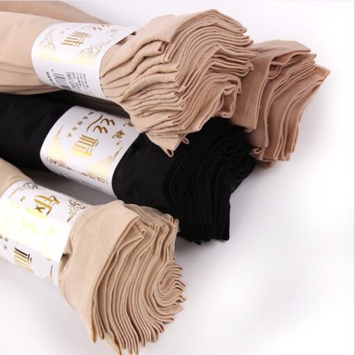 Spring and Summer new men's and women's steel wire stocking lengthen and thicken men's and women's stockings running rivers and lakes street vendor stocks flesh-colored wear-resistant socks - Image 2