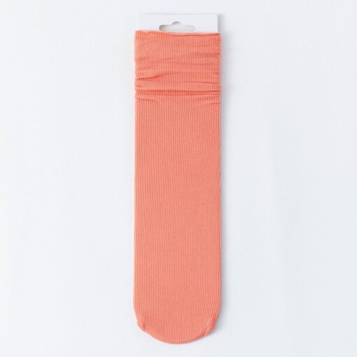 Ice socks women's velvet spring and summer women's socks bunching socks tube socks solid color long jk socks fashion socks wholesale - Image 11