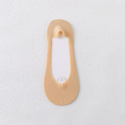 Summer invisible socks Women's Ice Silk round mouth non-slip arbitrary cut thin edge invisible female socks elastic solid color low cut socks - Image 10