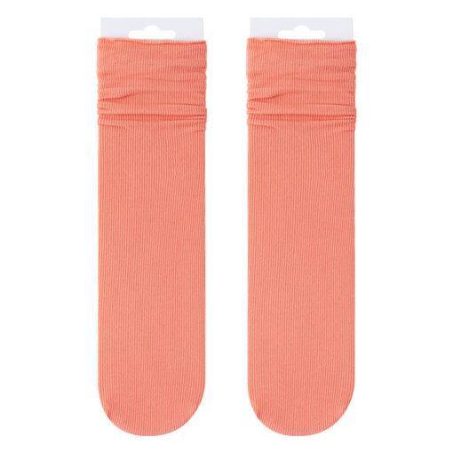 Ice socks women's velvet spring and summer women's socks bunching socks tube socks solid color long jk socks fashion socks wholesale - Image 5