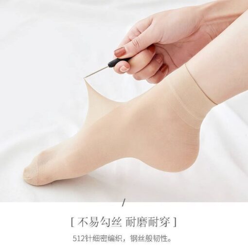 Velvet core stockings for women steel wire stocking pepper Mask Socks wear-resistant hook socks independent packaging short stockings wholesale - Image 3