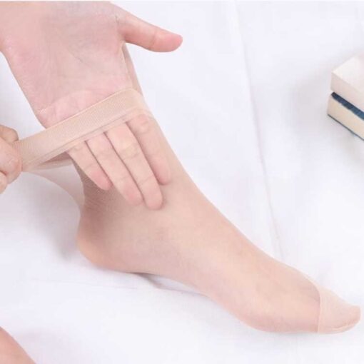 Hot buy stockings socks thin crystasilk sock spring and summer transparent invisible glass stockings woolly socks - Image 7
